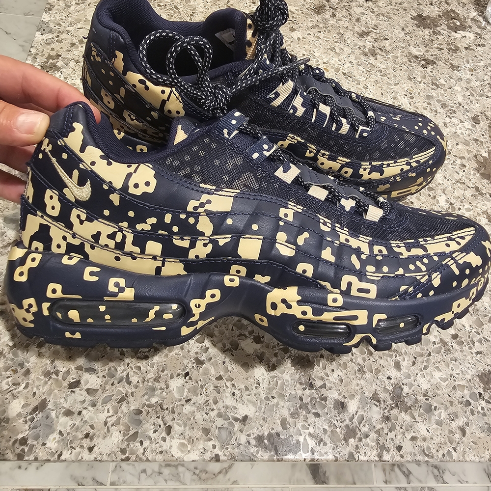 Nike Air Max 95 "Blackend Blue Camo" Sneakers Mens 8.5 - Picture 11 of 12